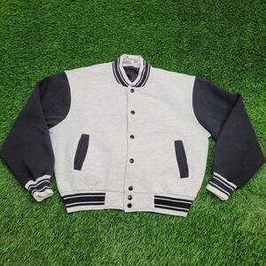 Vintage Fruit-Of-The-Loom Blank Jacket Medium 22x22 Varsity